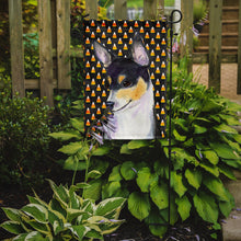 Load image into Gallery viewer, Chihuahua Candy Corn Halloween Portrait Garden Flag – Decorative Outdoor Yard Flag