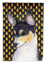 Load image into Gallery viewer, Chihuahua Candy Corn Halloween Portrait Garden Flag – Decorative Outdoor Yard Flag