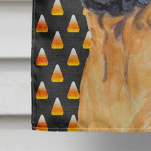 Load image into Gallery viewer, Mastiff Candy Corn Halloween Portrait Flag Canvas House Size