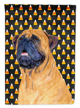 Load image into Gallery viewer, Mastiff Candy Corn Halloween Portrait Flag Canvas House Size