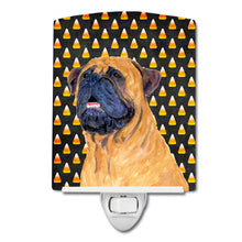Load image into Gallery viewer, Mastiff Candy Corn Halloween Portrait Ceramic Night Light SS4313CNL