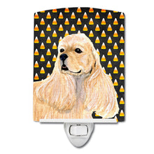 Load image into Gallery viewer, Cocker Spaniel Candy Corn Halloween Portrait Ceramic Night Light SS4315CNL