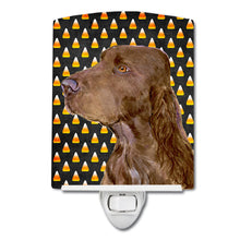 Load image into Gallery viewer, Field Spaniel Candy Corn Halloween Portrait Ceramic Night Light SS4318CNL