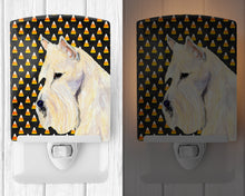 Load image into Gallery viewer, Scottish Terrier Wheaten Candy Corn Halloween Portrait Ceramic Night Light SS4323CNL
