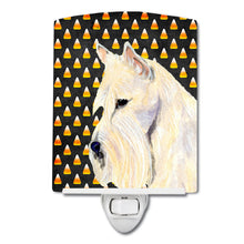 Load image into Gallery viewer, Scottish Terrier Wheaten Candy Corn Halloween Portrait Ceramic Night Light SS4323CNL