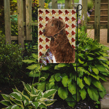 Load image into Gallery viewer, Chesapeake Bay Retriever Fall Leaves Portrait Garden Flag – Decorative Outdoor Yard Flag
