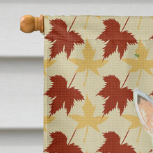 Load image into Gallery viewer, Scottish Terrier Wheaten Fall Leaves Portrait Flag Canvas House Size
