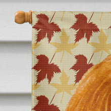 Load image into Gallery viewer, Cavalier Spaniel Fall Leaves Portrait Flag Canvas House Size