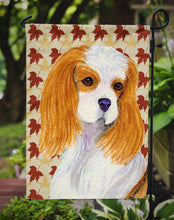 Load image into Gallery viewer, Cavalier Spaniel Fall Leaves Portrait Garden Flag – Decorative Outdoor Yard Flag