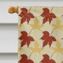 Load image into Gallery viewer, Schnauzer Giant Fall Leaves Portrait Flag Canvas House Size