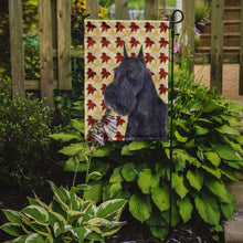 Load image into Gallery viewer, Schnauzer Giant Fall Leaves Portrait Garden Flag – Decorative Outdoor Yard Flag