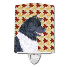 Load image into Gallery viewer, Akita Fall Leaves Portrait Ceramic Night Light SS4335CNL