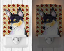 Load image into Gallery viewer, Chihuahua Fall Leaves Portrait Ceramic Night Light SS4338CNL