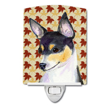 Load image into Gallery viewer, Chihuahua Fall Leaves Portrait Ceramic Night Light SS4338CNL