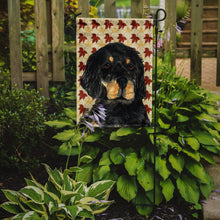 Load image into Gallery viewer, Gordon Setter Fall Leaves Portrait Garden Flag – Decorative Outdoor Yard Flag