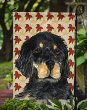 Load image into Gallery viewer, Gordon Setter Fall Leaves Portrait Garden Flag – Decorative Outdoor Yard Flag