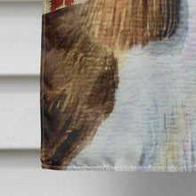 Load image into Gallery viewer, Springer Spaniel Fall Leaves Portrait Flag Canvas House Size