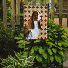 Load image into Gallery viewer, Springer Spaniel Fall Leaves Portrait Garden Flag – Decorative Outdoor Yard Flag