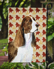 Load image into Gallery viewer, Springer Spaniel Fall Leaves Portrait Garden Flag – Decorative Outdoor Yard Flag