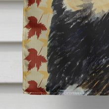 Load image into Gallery viewer, Tibetan Mastiff Fall Leaves Portrait Flag Canvas House Size