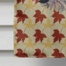 Load image into Gallery viewer, Irish Wolfhound Fall Leaves Portrait Flag Canvas House Size