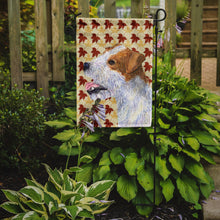 Load image into Gallery viewer, Jack Russell Terrier Fall Leaves Portrait Garden Flag – Decorative Outdoor Yard Flag