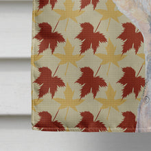 Load image into Gallery viewer, Dandie Dinmont Terrier Fall Leaves Portrait Flag Canvas House Size