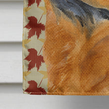 Load image into Gallery viewer, Chow Chow Fall Leaves Portrait Flag Canvas House Size