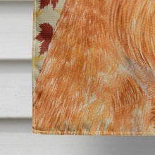 Load image into Gallery viewer, Brussels Griffon Fall Leaves Portrait Flag Canvas House Size