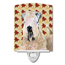 Load image into Gallery viewer, Wheaten Terrier Soft Coated Fall Leaves Portrait Ceramic Night Light SS4363CNL