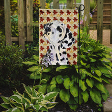 Load image into Gallery viewer, Dalmatian Fall Leaves Portrait Garden Flag – Decorative Outdoor Yard Flag