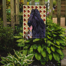 Load image into Gallery viewer, Briard Fall Leaves Portrait Garden Flag – Decorative Outdoor Yard Flag