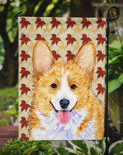 Load image into Gallery viewer, Corgi Fall Leaves Portrait Garden Flag – Decorative Outdoor Yard Flag