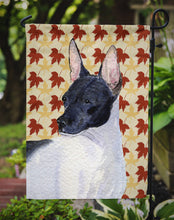 Load image into Gallery viewer, Rat Terrier Fall Leaves Portrait Garden Flag – Decorative Outdoor Yard Flag