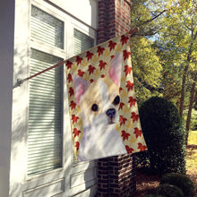 Load image into Gallery viewer, Chihuahua Fall Leaves Portrait Flag Canvas House Size