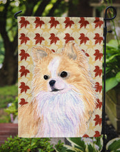 Load image into Gallery viewer, Chihuahua Fall Leaves Portrait Garden Flag – Decorative Outdoor Yard Flag