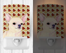 Load image into Gallery viewer, Chihuahua Fall Leaves Portrait Ceramic Night Light SS4384CNL