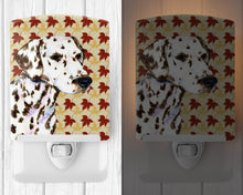 Load image into Gallery viewer, Dalmatian Fall Leaves Portrait Ceramic Night Light SS4387CNL
