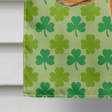 Load image into Gallery viewer, Min Pin St. Patrick's Day Shamrock Portrait Flag Canvas House Size