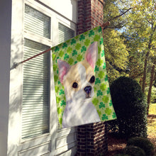 Load image into Gallery viewer, Chihuahua St. Patrick's Day Shamrock Portrait Flag Canvas House Size