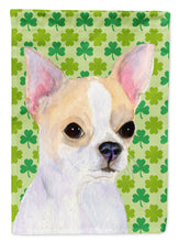 Load image into Gallery viewer, Chihuahua St. Patrick's Day Shamrock Portrait Flag Canvas House Size