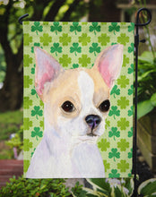 Load image into Gallery viewer, Chihuahua St. Patrick's Day Shamrock Portrait Garden Flag – Decorative Outdoor Yard Flag