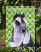 Load image into Gallery viewer, Schnauzer St. Patrick's Day Shamrock Portrait Garden Flag – Decorative Outdoor Yard Flag
