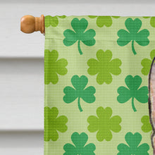 Load image into Gallery viewer, Rat Terrier St. Patrick's Day Shamrock Portrait Flag Canvas House Size