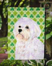 Load image into Gallery viewer, Maltese St. Patrick's Day Shamrock Portrait Garden Flag – Decorative Outdoor Yard Flag