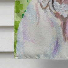 Load image into Gallery viewer, Bulldog English St. Patrick's Day Shamrock Flag Canvas House Size