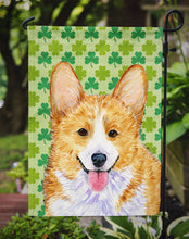 Load image into Gallery viewer, Corgi St. Patrick's Day Shamrock Portrait Garden Flag – Decorative Outdoor Yard Flag