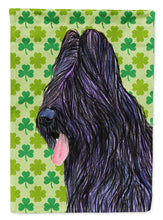 Load image into Gallery viewer, Briard St. Patrick's Day Shamrock Portrait Flag Canvas House Size