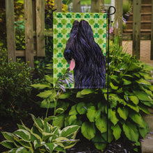 Load image into Gallery viewer, Briard St. Patrick's Day Shamrock Portrait Garden Flag – Decorative Outdoor Yard Flag
