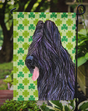 Load image into Gallery viewer, Briard St. Patrick's Day Shamrock Portrait Garden Flag – Decorative Outdoor Yard Flag